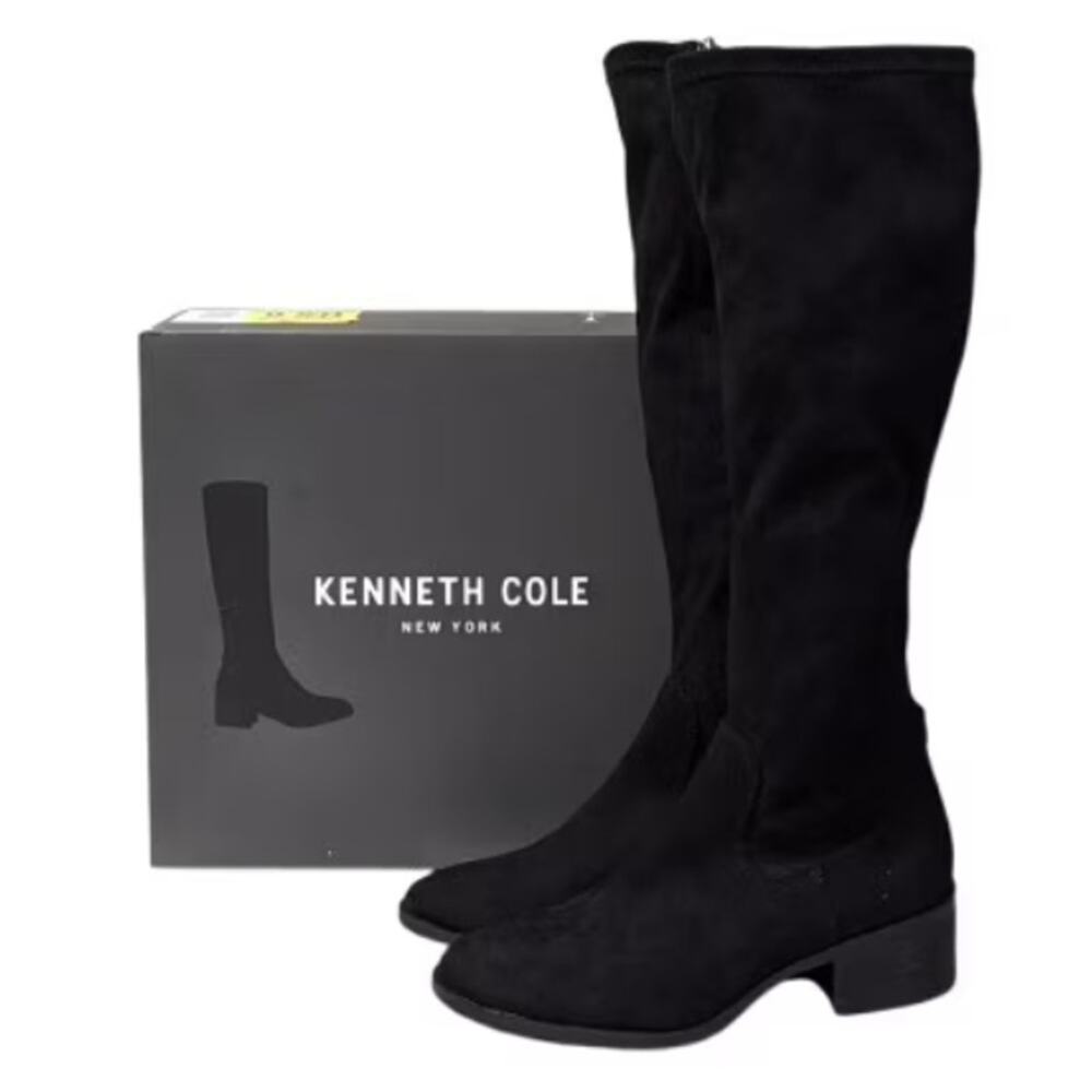 Kenneth Cole Stanford Tall Boots, Black, New in Box
